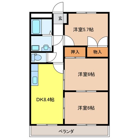 ロイヤルツインの物件間取画像